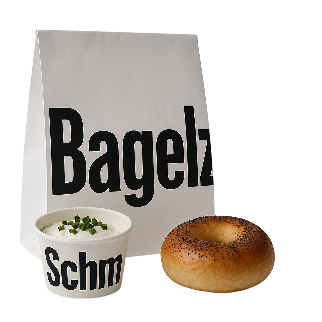 BagelZ bag with schmear and bagel