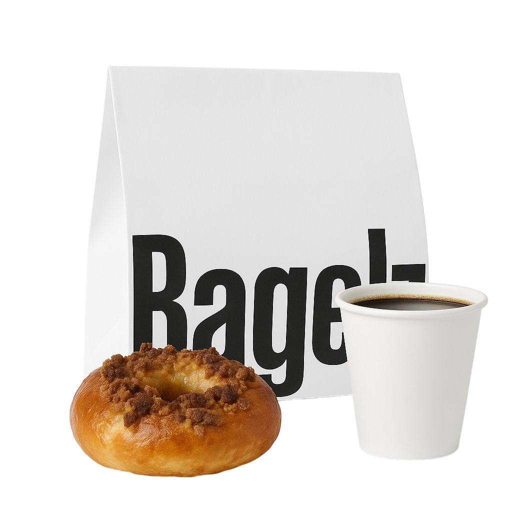 BagelZ bag with schmear and bagel